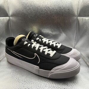 Size 13 Nike Drop Type HBR Black White Mens Lace-Up Athletic Sneakers CQ0989-002